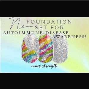 Relisting!! Color Street inner strength autoimmune disease awareness HTF